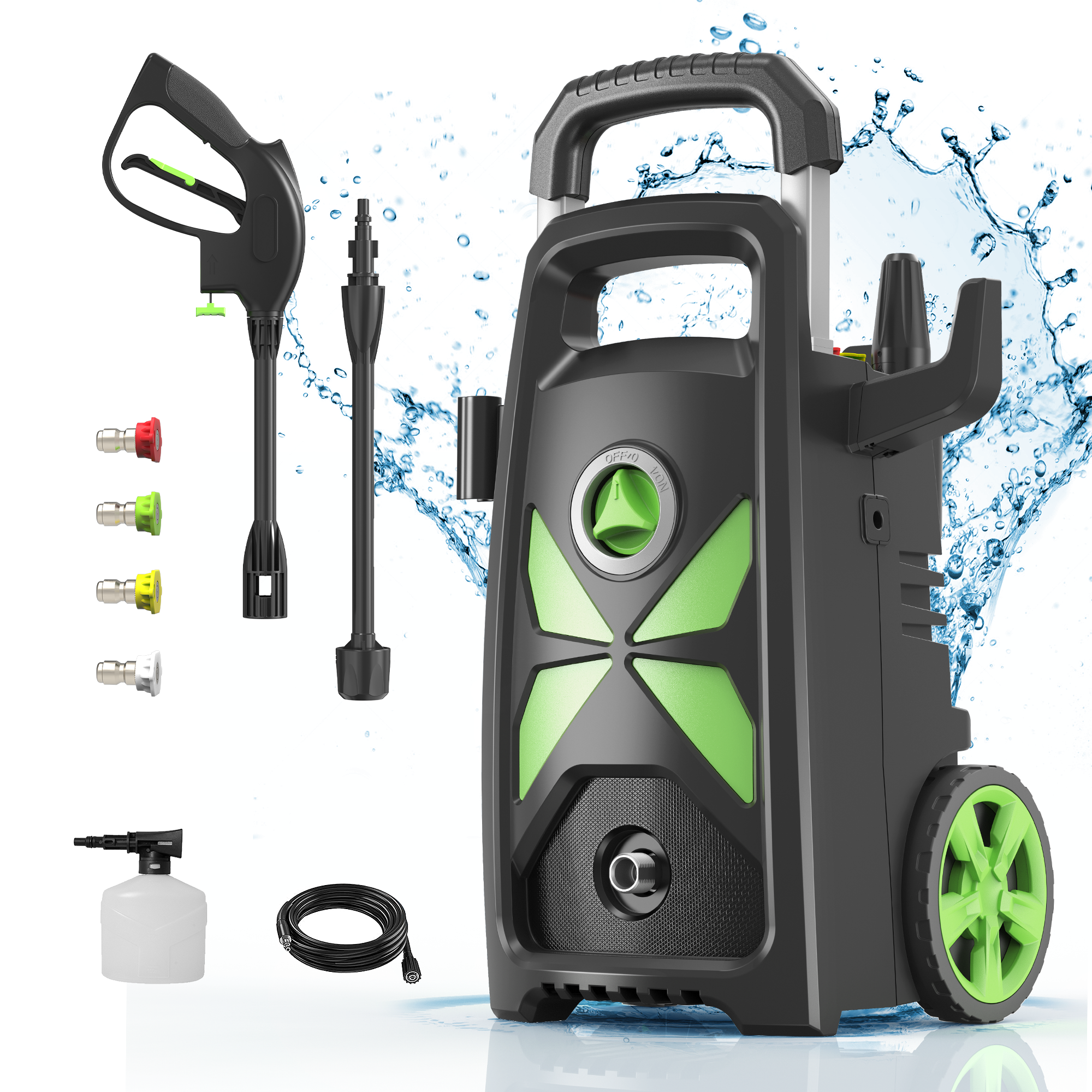 SWIPESMITH 2800 Max PSI 2.4 GPM Electric Power Pressure Washer