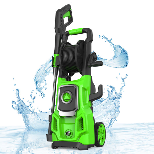 SWIPESMITH 20FT Power Pressure Washer with Storage Coil, 35FT Power Cord 4 Different Tips Foam Cannon Power Washer